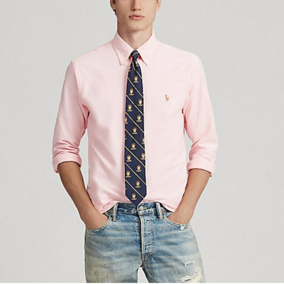 ralph lauren slim fit stretch oxford shirt